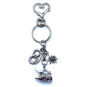 German Oktoberfest Keychain Bag Charm May Be Personalized